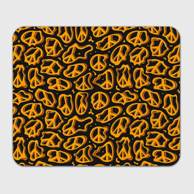Прямоугольный коврик для мышки с принтом Пацифик. Знак мира в Кировске, натуральный каучук | размер 230 х 185 мм; запечатка лицевой стороны | pacific | peace | жест | знак | мир | мирный | пацифик | пис