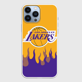 Чехол для iPhone 13 Pro Max с принтом LA LAKERS NBA FIRE   ЛЕЙКЕРС ОГОНЬ в Кировске,  |  | america | basketball | kobe bryant | la | la lakers | lakers | los angeles lakers | nba | usa | баскетбол | кобе брайант | лос анджелес лейкерс | нба | сша