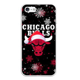 Чехол для iPhone 5/5S матовый с принтом НОВОГОДНИЙ CHICAGO BULLS 2022 СНЕЖИНКИ в Кировске, Силикон | Область печати: задняя сторона чехла, без боковых панелей | 2022 | 23 | basketball | bulls | chicago bulls | jordan | logo | michael jordan | nba | red | sport | баскетбол | быки | джордан | лого | майкл джордан | новогодний чикаго булс | новый год | спорт | чикаго буллс | чикаго булс новый год