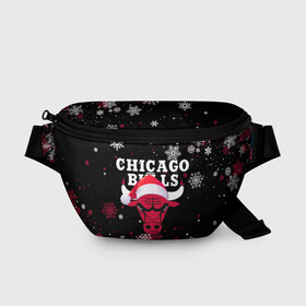 Поясная сумка 3D с принтом НОВОГОДНИЙ CHICAGO BULLS 2022 СНЕЖИНКИ в Кировске, 100% полиэстер | плотная ткань, ремень с регулируемой длиной, внутри несколько карманов для мелочей, основное отделение и карман с обратной стороны сумки застегиваются на молнию | 2022 | 23 | basketball | bulls | chicago bulls | jordan | logo | michael jordan | nba | red | sport | баскетбол | быки | джордан | лого | майкл джордан | новогодний чикаго булс | новый год | спорт | чикаго буллс | чикаго булс новый год