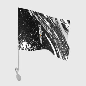 Флаг для автомобиля с принтом SnowRunner Logo в Кировске, 100% полиэстер | Размер: 30*21 см | race | snowrunner | гонки | гонки по бездорожью | гоночные игры | зимние гонки | снежные гонки | снежный бегун | сноу раннер | сноураннер