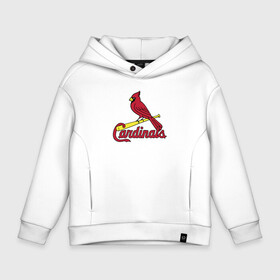 Детское худи Oversize хлопок с принтом St. Louis Cardinals в Кировске, френч-терри — 70% хлопок, 30% полиэстер. Мягкий теплый начес внутри —100% хлопок | боковые карманы, эластичные манжеты и нижняя кромка, капюшон на магнитной кнопке | Тематика изображения на принте: baseball | bat | bird | sport | st louis | team | usa | бейсбол | бита | птица | сентлуис | спорт | сша