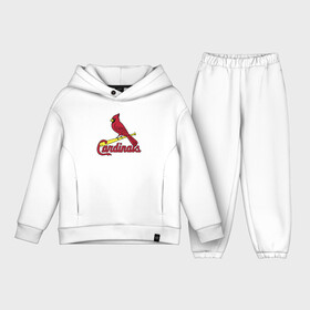 Детский костюм хлопок Oversize с принтом St. Louis Cardinals в Кировске,  |  | Тематика изображения на принте: baseball | bat | bird | sport | st louis | team | usa | бейсбол | бита | птица | сентлуис | спорт | сша