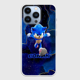 Чехол для iPhone 13 Pro с принтом Sonic бежит со скоростью звука. в Кировске,  |  | game | sega | sonic | sonic the hedgehog | видеоигра | доктор эггман | звуковой | игра | со скоростью звука | соник | соник в кино