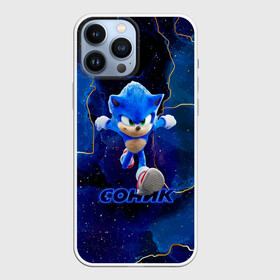 Чехол для iPhone 13 Pro Max с принтом Sonic бежит со скоростью звука. в Кировске,  |  | game | sega | sonic | sonic the hedgehog | видеоигра | доктор эггман | звуковой | игра | со скоростью звука | соник | соник в кино