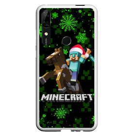 Чехол для Honor P Smart Z с принтом MINECRAFT НОВОГОДНИЙ КРИПЕРЫ в Кировске, Силикон | Область печати: задняя сторона чехла, без боковых панелей | 2022 | block | creeper | cube | minecraft | piggy | pixel | tnt | блок | гаст | геометрия | дед мороз | крафт | крипер | кубики | майнкрафт | новогодний minecraft | новогодний майнкрафт | новый год | пиксели | санта клаус | свинья | тнт