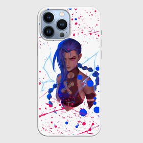 Чехол для iPhone 13 Pro Max с принтом LOL ARCANE JINX БРЫЗГИ КРАСОК в Кировске,  |  | akali | arcane | fan | fan art | hero | jinx | kda | kda mas | league of legends | lol | moba | акали | аркейн | герой | джинкс | кда | лига легенд | лол | моба