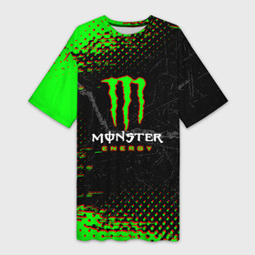 Платье-футболка 3D с принтом [Monster Energy]  Энергетический напиток в Кировске,  |  | Тематика изображения на принте: monster energy | sport | логтип | марка | марка энергетических напитков | монстр энерджи | спорт | энергетический напиток