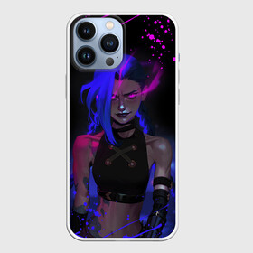 Чехол для iPhone 13 Pro Max с принтом JINX NEON EYES   LOL GAME HERO в Кировске,  |  | Тематика изображения на принте: akali | arcane | fan | fan art | hero | jinx | kda | kda mas | league of legends | lol | moba | neon | акали | аркейн | герой | джинкс | кда | лига легенд | лол | моба | неон