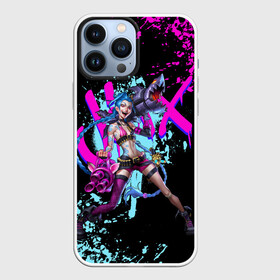 Чехол для iPhone 13 Pro Max с принтом JINX LOL NEON PAINTS   ЛОЛ БРЫЗГИ КРАСОК ДЖИНКС АРКЕЙН в Кировске,  |  | akali | arcane | fan | fan art | hero | jinx | kda | kda mas | league of legends | lol | moba | акали | аркейн | герой | джинкс | кда | лига легенд | лол | моба