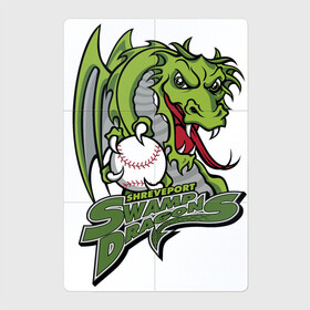 Магнитный плакат 2Х3 с принтом Shreveport swamp dragons - baseball team в Кировске, Полимерный материал с магнитным слоем | 6 деталей размером 9*9 см | ball | claws | dragon | eyes | fangs | jaw | louisiana | shreveport | sport | tongue | usa | wings | глаза | дракон | клыки | коготь | крылья | луизиана | мяч | пасть | спорт | сша | шревепорт | ьейсбол | язык