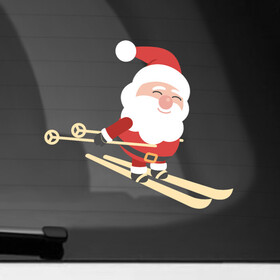 Наклейка на автомобиль с принтом Дед Мороз на лыжах в Кировске, ПВХ |  | 2022 | christmas | claus | new year | santa | snow | tiger | winter | год тигра | дед мороз | елка | зима | лыжи | лыжник | мороз | новый год | олень | подарок | праздник | рождество | санта клаус | снег | снеговик | снегурочка