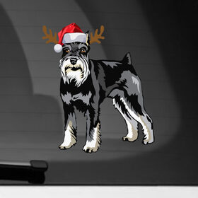 Наклейка на автомобиль с принтом New Year - Dog в Кировске, ПВХ |  | Тематика изображения на принте: 2022 | christmas | claus | dog | new year | santa | snow | tiger | winter | год тигра | дед мороз | елка | животные | зима | мороз | новый год | олень | пёс | подарок | праздник | рождество | санта клаус | снег | снеговик | снегурочка