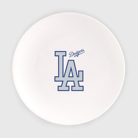 Тарелка с принтом Los Angeles Dodgers - baseball team в Кировске, фарфор | диаметр - 210 мм
диаметр для нанесения принта - 120 мм | Тематика изображения на принте: baseball | dodgers | los angeles | team | бейсбол | лосанжелес | сша