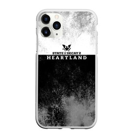 Чехол для iPhone 11 Pro матовый с принтом State of Decay | Heartland | Logo в Кировске, Силикон |  | Тематика изображения на принте: heartland | logo | state of decay | survival horror | undead labs | загнивающий штат | зомби апокалипсис | лого | логотип | стадия разложения | стейт оф декай | эмблема