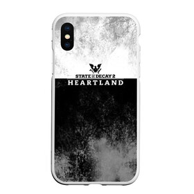 Чехол для iPhone XS Max матовый с принтом State of Decay | Heartland | Logo в Кировске, Силикон | Область печати: задняя сторона чехла, без боковых панелей | Тематика изображения на принте: heartland | logo | state of decay | survival horror | undead labs | загнивающий штат | зомби апокалипсис | лого | логотип | стадия разложения | стейт оф декай | эмблема