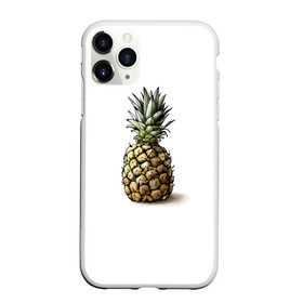 Чехол для iPhone 11 Pro матовый с принтом Pineapple watercolor в Кировске, Силикон |  | pineapple | ананас | графика | еда | рисунок | фрукт