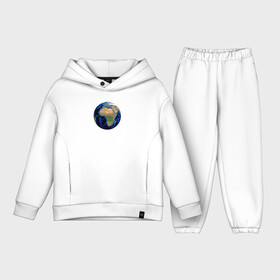 Детский костюм хлопок Oversize с принтом планета солнечной системы земля в Кировске,  |  | астрономия | вселенная | континент | космос | мир | океан | планета | шар