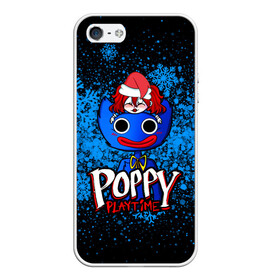 Чехол для iPhone 5/5S матовый с принтом POPPY PLAYTIME ПОППИ ПЛЕЙТАЙМ СНЕЖИНКИ в Кировске, Силикон | Область печати: задняя сторона чехла, без боковых панелей | poppy playtime | игра | монстр | новый год | плэйтайм | попи плей тайм | попи плэй тайм | попиплейтам | попиплэйтайм | поппи плейтайм | поппиплэйтайм | снег | снежинки | хагги вагги | хаги ваги | хоррор