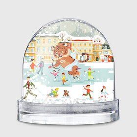 Игрушка Снежный шар с принтом Амур тигренок Новый год в Кировске, Пластик | Изображение внутри шара печатается на глянцевой фотобумаге с двух сторон | 2022 | год тигра | новый год | новый год 2022 | символ года | тигр | тигренок | тигрица | тигры