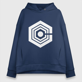 Женское худи Oversize хлопок с принтом КОРПОРАЦИЯ ЗАГОВОР COGNITO INC LOGO SYMBOL в Кировске, френч-терри — 70% хлопок, 30% полиэстер. Мягкий теплый начес внутри —100% хлопок | боковые карманы, эластичные манжеты и нижняя кромка, капюшон на магнитной кнопке | corp | corp inc | inside | inside job | shadow | грибы | заговор | инсайд | инсайд джоб | когнито инк | корп инк | корпорация | корпорация заговор | монстры | мультфильмы | нет | правительство | тайное правительство