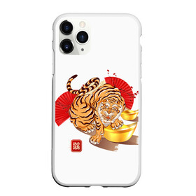 Чехол для iPhone 11 Pro Max матовый с принтом Золотой тигр 2022 Tigr в Кировске, Силикон |  | 2022 | new year | tiger | water tiger | водяной тигр | символ года