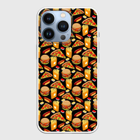 Чехол для iPhone 13 Pro с принтом Fast Food (Фастфуд) в Кировске,  |  | burger | cheeseburger | fast food | hamburger | hot dog | pizza | taco burrito | блюдо | бургер | быстрое питание | гамбургер | еда | жратва | завтрак | корм | кушанье | макдоналдс | обед | перекус | пицца | пища | повар