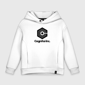 Детское худи Oversize хлопок с принтом Cognito Inc dark cotton theme в Кировске, френч-терри — 70% хлопок, 30% полиэстер. Мягкий теплый начес внутри —100% хлопок | боковые карманы, эластичные манжеты и нижняя кромка, капюшон на магнитной кнопке | cognito | cognito inc | корпорация заговор | мутанты | экстрасенсы