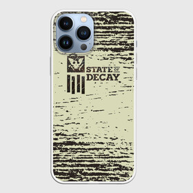 Чехол для iPhone 13 Pro Max с принтом State of Decay logo в Кировске,  |  | Тематика изображения на принте: state of decay | survival horror | undead labs | загнивающий штат | зомби апокалипсис | стадия разложения | стейт оф декай