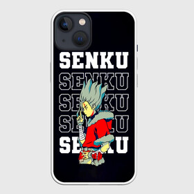 Чехол для iPhone 13 с принтом Senku - Dr Stone в Кировске,  |  | anime | dr stone | dr stone stone wars | e  mc2 | manga | senku | senkuu ishigami | аниме | вождь деревни исигами | десять миллиардов процентов | доктор камень | доктор стоун | докута сутон | исигами сенку | исигами сэнку | манга