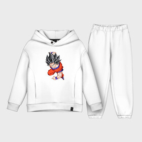 Детский костюм хлопок Oversize с принтом Son Goku (Dragon Ball Z) в Кировске,  |  | anime | dragonball | goku | аниме | анимэ | гоку | драконий | жемчуг | манга