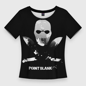 Женская футболка 3D Slim с принтом Point Blank Free Rebels в Кировске,  |  | ctforce | free rebels | point blank | project blackout | динозавр | игры | миротворец | повстанец