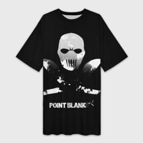 Платье-футболка 3D с принтом Point Blank Free Rebels в Кировске,  |  | Тематика изображения на принте: ctforce | free rebels | point blank | project blackout | динозавр | игры | миротворец | повстанец