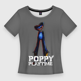 Женская футболка 3D Slim с принтом HUGGY WUGGY POPPY PLAYTIME в Кировске,  |  | Тематика изображения на принте: poppy playtime | игра | монстр | плэйтайм | попи плей тайм | попи плэй тайм | попиплейтам | попиплэйтайм | поппи плейтайм | поппиплэйтайм | хагги вагги | хаги ваги | хоррор