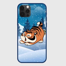 Чехол для iPhone 12 Pro Max с принтом Тигренок подтягивается в Кировске, Силикон |  | 2022 | год тигра | новый год | новый год 2022 | символ года | тигр | тигренок | тигрица | тигры