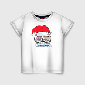 Детская футболка 3D с принтом Новогодний Диско Енотик в Кировске, 100% гипоаллергенный полиэфир | прямой крой, круглый вырез горловины, длина до линии бедер, чуть спущенное плечо, ткань немного тянется | енот | енотики | новогоднийенот | подарокенот | рождество