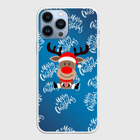 Чехол для iPhone 13 Pro Max с принтом Merry Christmas Олень с подарком. в Кировске,  |  | 2022 | happy new year | merry christmas | год тигра | зима близко | нг | новогодний | новый год | новый год 2022 | олень | рождество | символ 2022 года | снег | снежинки