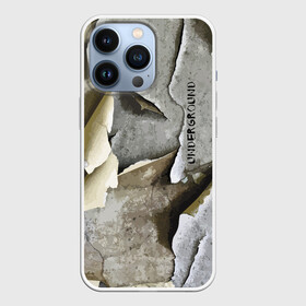 Чехол для iPhone 13 Pro с принтом Underground 2057 в Кировске,  |  | Тематика изображения на принте: art | hype | plaster | texture | underground | vanguard | авангард | искусство | текстура | хайп | штукатурка