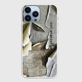 Чехол для iPhone 13 Pro Max с принтом Underground 2057 в Кировске,  |  | art | hype | plaster | texture | underground | vanguard | авангард | искусство | текстура | хайп | штукатурка