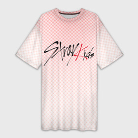 Платье-футболка 3D с принтом Stray kids лого, K pop (ромбики) в Кировске,  |  | cute | korean | kpop | skz | stray kids | ким сынмин | кпоп | ли минхо | ли феликс | пан чхан | со чханбин | хан джисон | хван хёнджин | ян чонин