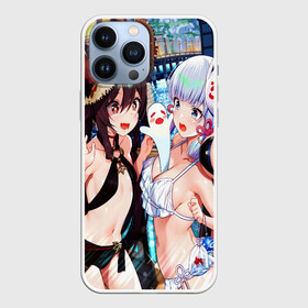 Чехол для iPhone 13 Pro Max с принтом Героини Геншина в купальниках) в Кировске,  |  | ahegao | baal | genshin impact | klee | shenhe | shogun raiden | venti gi | аяка | барбара | венти ги | геншен | геншин импакт | дилюк | жонг ли | кли | лиза | ояка | пеймон | райден | сяо | тарталья | фишль | ху тао | шень хе | шогун