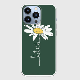 Чехол для iPhone 13 Pro с принтом let it be   будь как будет в Кировске,  |  | chamomile | flower | let it be | white petals | wildflower | белые лепестки | будь как будет | полевой цветок | ромашка | цветок