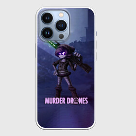 Чехол для iPhone 13 Pro с принтом MURDER DRONES UZI   ДРОНЫ УБИЙЦЫ в Кировске,  |  | murder drones | murder drones pilot | pilot | uzi | мультфильм