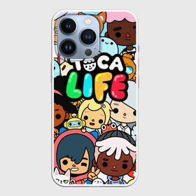 Чехол для iPhone 13 Pro с принтом Toca Life персонажи из игры в Кировске,  |  | toca boca | toca life | детская игра | игра | лого | логотип | персонажи | прикоснуться ко рту | тока бока