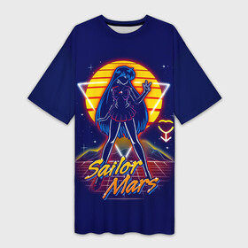 Платье-футболка 3D с принтом Сейлор Марс  Sailor Moon в Кировске,  |  | sailor moon | аниме | войны в мотросках | дай мне силу | луна в мотроске | лунная призма | манга | марс рэйко | призма марса | рэй хино | сейлор марс | сейлор мун | сейлормун