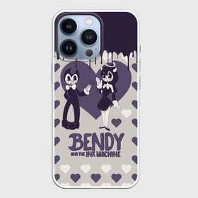 Чехол для iPhone 13 Pro с принтом Alice Angel and Bendy | Love в Кировске,  |  | alice angel | bendy | bendy and the ink machine | love | ангел алиса | бенди | бенди и чернильная машина | большие чудеса | взлёты и падения | движущиеся картинки | последняя бобина | сердечки | сердца | старая песня