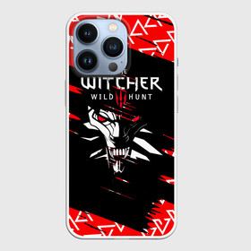 Чехол для iPhone 13 Pro с принтом ВЕДЬМАК | THE WITCHER в Кировске,  |  | geralt | the witcher | the witcher wild hunt | witcher | ведьмак | ведьмак 3 | геральт | сериал