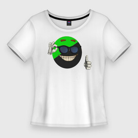 Женская футболка 3D Slim с принтом анприм в Кировске,  |  | анархизм | анприм | дубинка | ежепалка | каво | класс | мем | мемы | палец вверх | первобытность | пещера | примитивизм | рофл | угавуга