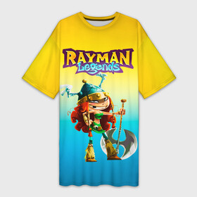 Платье-футболка 3D с принтом Rayman Legends Barbara в Кировске,  |  | barbara | rayman legends | барбара | легенды раймана | легенды раймонда | легенды реймана | райман легендс | рейман легендс