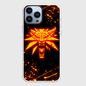 Чехол для iPhone 13 Pro Max с принтом THE WITCHER FIRE WOLF LOGO   ОГНЕННЫЙ ВЕДЬМАК в Кировске,  |  | geralt | the witcher | the witcher wild hunt | witcher | wolf | аард | аксий | белый волк | бестиарий | ведьмак | ведьмак 3 | волк | геральт | игни | ирден | йенифер | каер морхен | квен | охотник | трисс | цири | школа волка